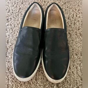 Frye leather slip on sneakers